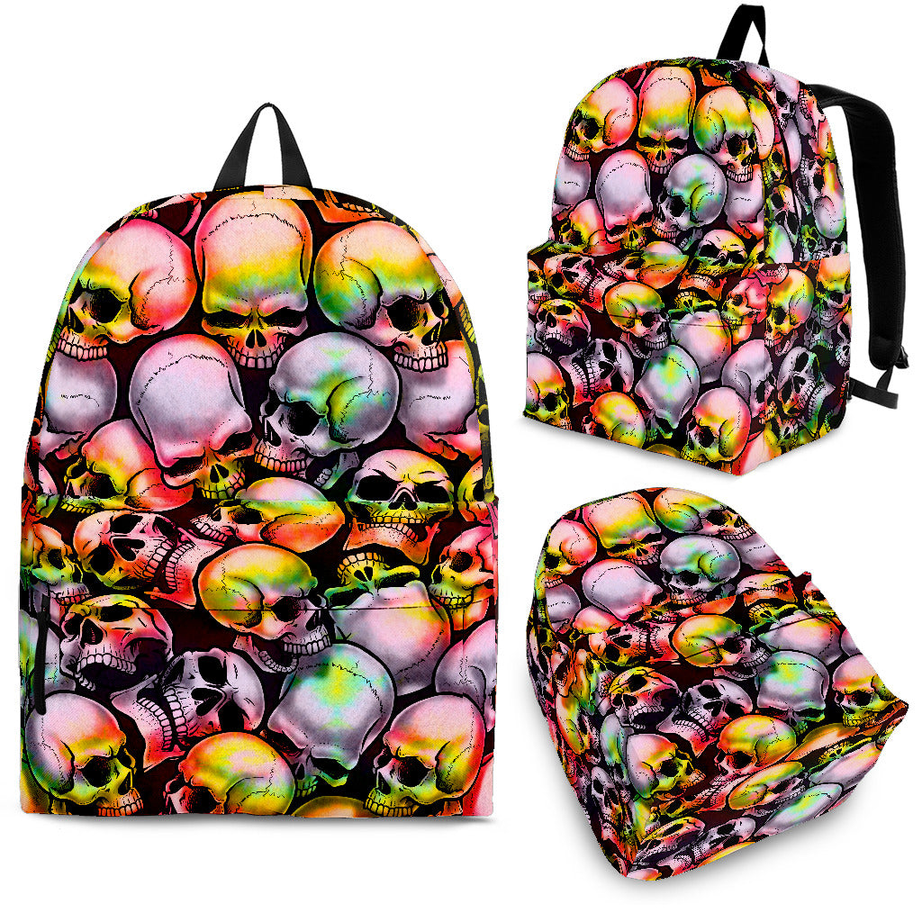 Skull Pile Backpack - Tie Dye