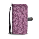 Turtle Swirl Wallet Phone Case - Mauve