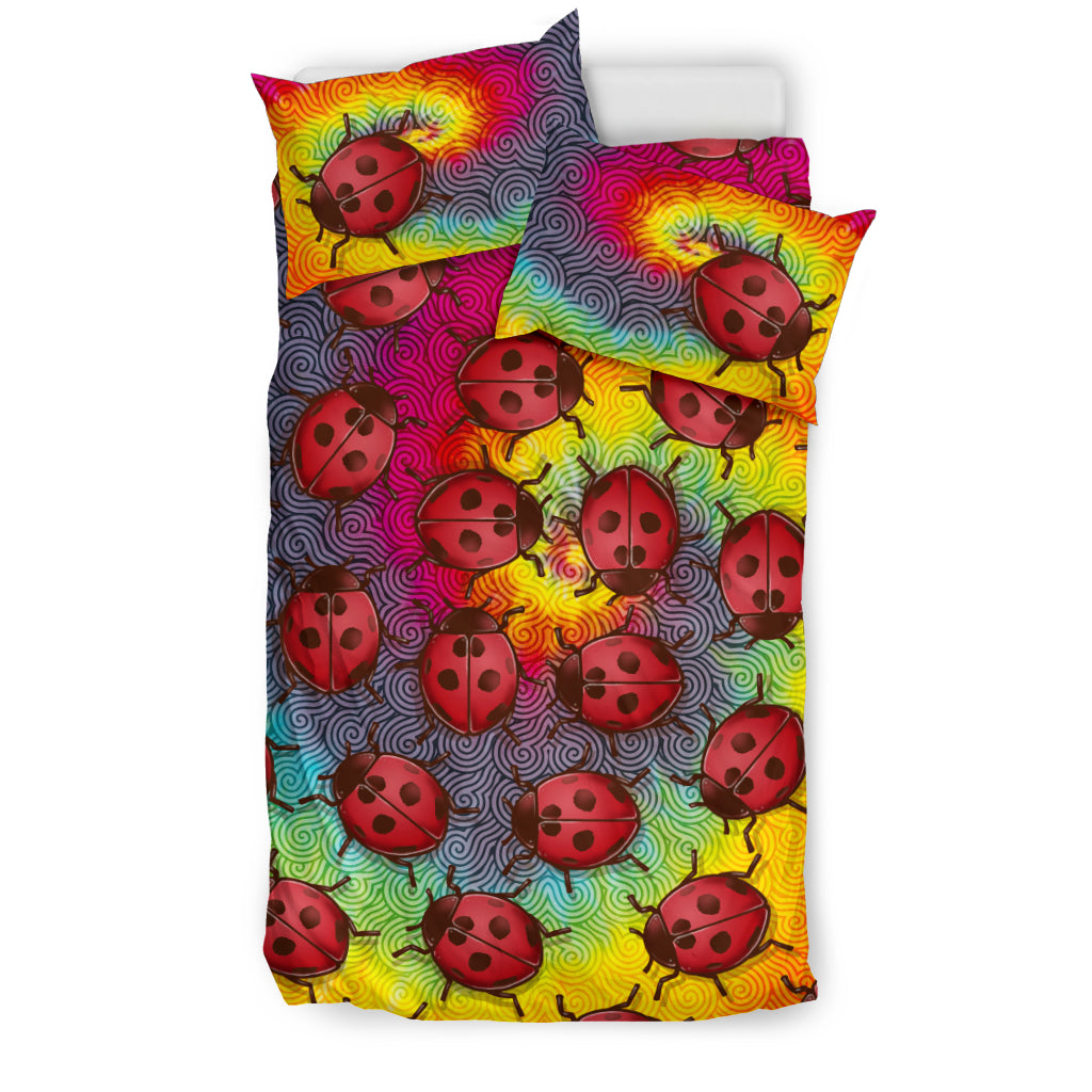 Lady Bug Swirl Bedding Set - Tie Dye