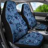 Lady Bug Swirl Car Seat Covers - Blue