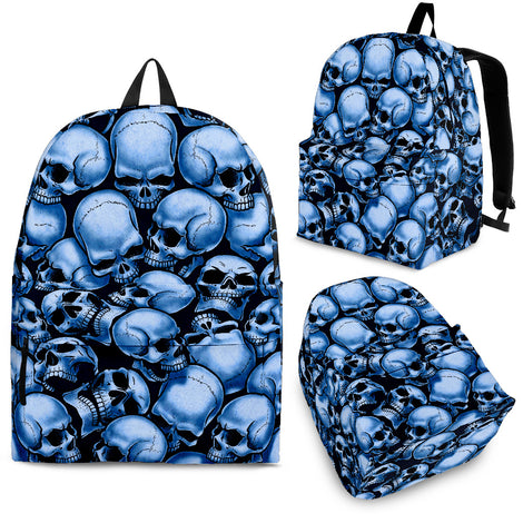 Skull Pile Backpack - Blue