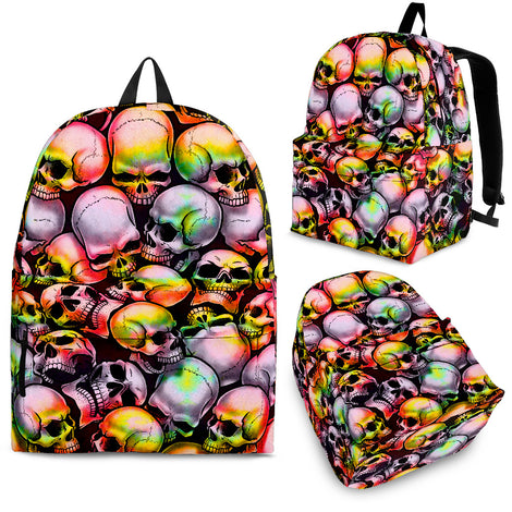 Skull Pile Backpack - Tie Dye