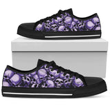 Skull Pile Low Top Shoes - Purple w/Black Trim