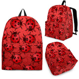 Lady Bug Swirl Backpack - Red