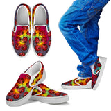 Lady Bug Swirl Slip On Shoes - Tie Dye w/White Trim