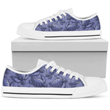 Turtle Swirl Low Top Shoes - Purple w/White Trim