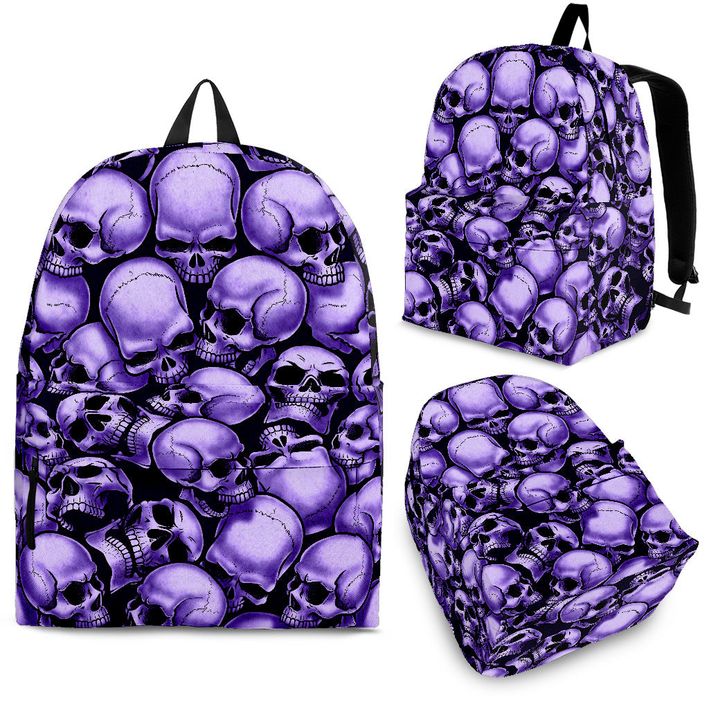 Skull Pile Backpack - Purple