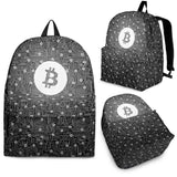 Bitcoin Circuit Board Backpack - Gray