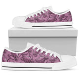 Turtle Swirl Low Top Shoes - Mauve w/White Trim