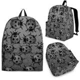 Lady Bug Swirl Backpack - Gray