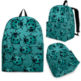 Lady Bug Swirl Backpack - Teal
