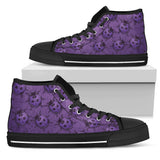 Lady Bug Swirl High Top Shoes - Purple w/Black Trim