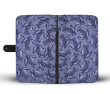 Turtle Swirl Wallet Phone Case - Purple