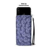 Turtle Swirl Wallet Phone Case - Purple