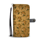 Lady Bug Swirl Wallet Phone Case - Orange