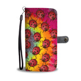 Lady Bug Swirl Wallet Phone Case - Tie Dye