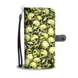 Skull Pile Wallet Phone Case - Gold