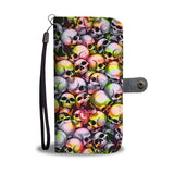 Skull Pile Wallet Phone Case - Tie Dye