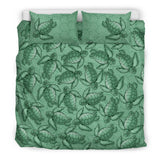 Turtle Swirl Bedding Set - Green