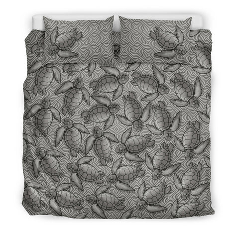 Turtle Swirl Bedding Set - Gray