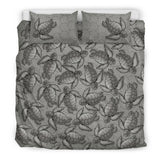 Turtle Swirl Bedding Set - Gray
