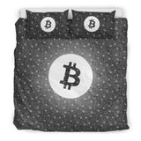 Bitcoin Circuit Board Bedding Set - Gray