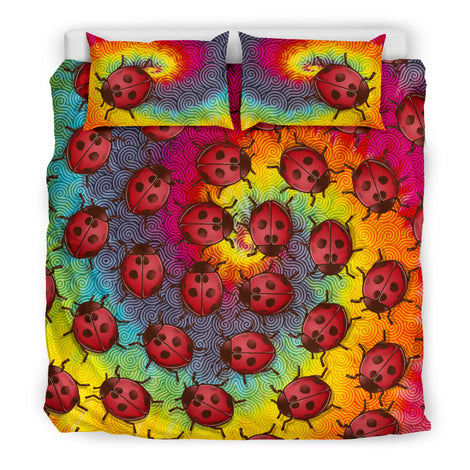 Lady Bug Swirl Bedding Set - Tie Dye
