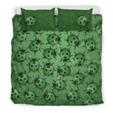 Lady Bug Swirl Bedding Set - Green