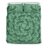 Turtle Swirl Bedding Set - Green