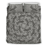 Turtle Swirl Bedding Set - Gray