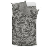 Turtle Swirl Bedding Set - Gray