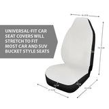 Bitcoin Circuit Board Car Seat Cover - Black & White
