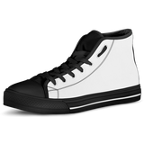 Skull Pile High Top Shoes - Blue w/Black Trim