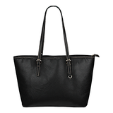 Lady Bug Swirl Small Leather Tote Bag - Purple