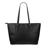 Lady Bug Swirl Small Leather Tote Bag - Purple
