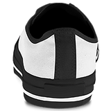 Bitcoin Pattern Low Top Shoes - Gray & Black w/White Trim