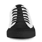 Bitcoin Pattern Low Top Shoes - Gray & Black w/Black Trim