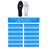 Bitcoin Pattern Low Top Shoes - Blue & White w/White Trim