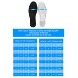 Bitcoin Pattern Low Top Shoes - Blue & White w/Black Trim