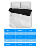 Skull Pile Bedding Set - Blue & Black