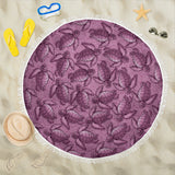 Turtle Swirl Beach Blanket - Mauve