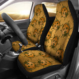Lady Bug Swirl Car Seat Covers - Orange