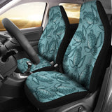 Turtle Swirl Car Seat Covers - Teal
