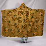 Lady Bug Swirl Hooded Blanket - Orange