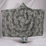Turtle Swirl Hooded Blanket - Gray