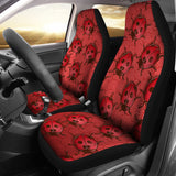 Lady Bug Swirl Car Seat Covers - Red