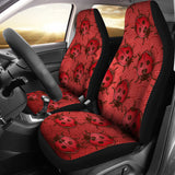 Lady Bug Swirl Car Seat Covers - Red