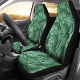 Turtle Swirl Car Seat Covers - Green