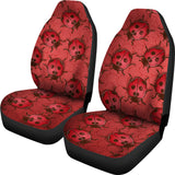Lady Bug Swirl Car Seat Covers - Red