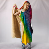 Bitcoin Circuit Board Hooded Blanket - Tie Dye